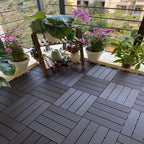 Composite deck tiles Connectable waterproof floor tiles