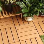 Composite deck tiles Connectable waterproof floor tiles