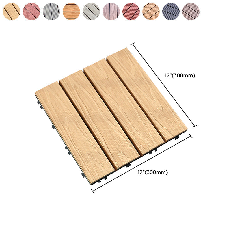 Composite deck tiles Connectable waterproof floor tiles