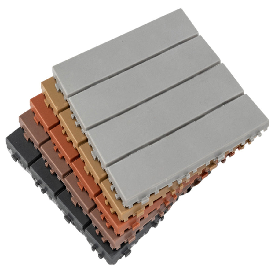Scratch-resistant terrace boards Installable composite flooring tiles