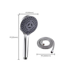 Round Shower Head Plastic Shower Head with Adjustable Spray Pattern