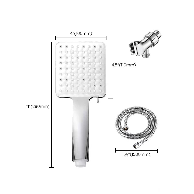 Classic Handheld Showerhead Standard Round Showerheads in Silver