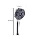Modern Plastic Shower Head Round Handheld Shower Head with Adjustable Water Flow