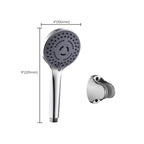 Modern Plastic Shower Head Round Handheld Shower Head with Adjustable Water Flow