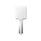 Contemporary Showerhead Square Handheld Showerhead in Silver