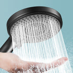 Round Shower Head Plastic Handheld Shower with Adjustable Spray Pattern