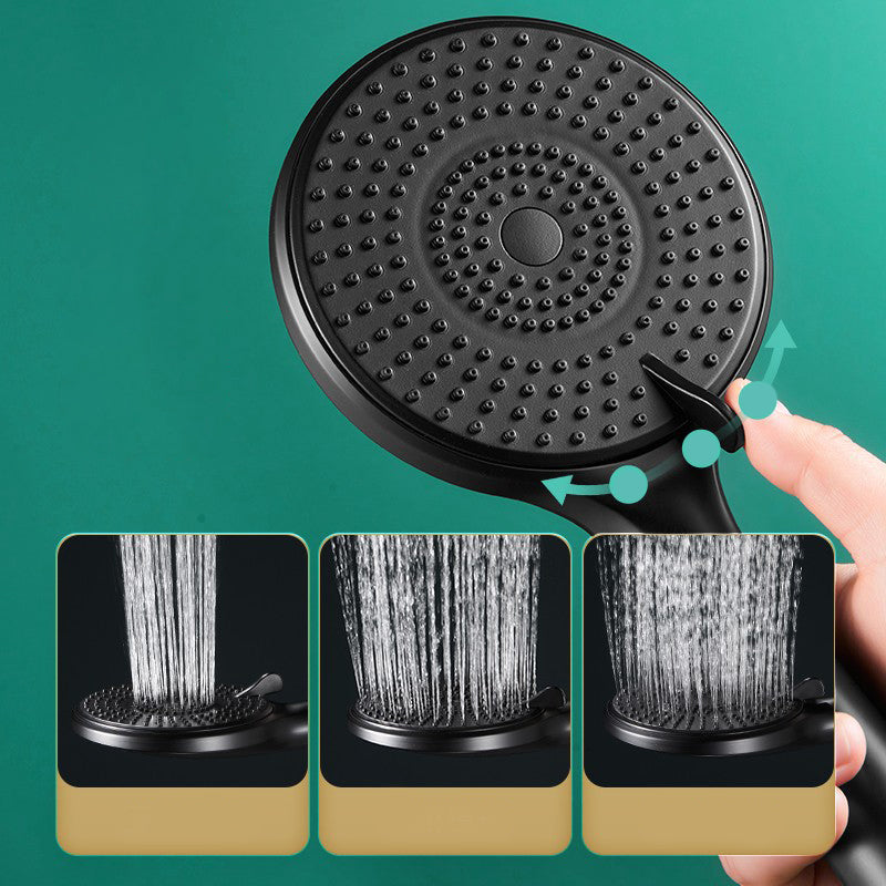 Round Shower Head Plastic Handheld Shower with Adjustable Spray Pattern