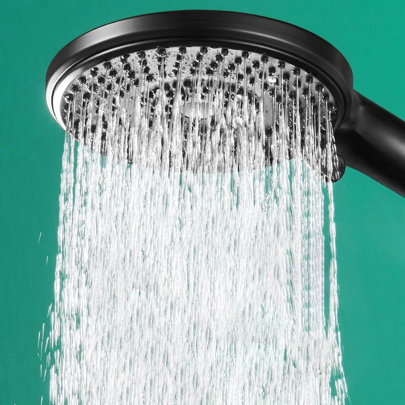 Round Shower Head Plastic Handheld Shower with Adjustable Spray Pattern