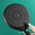Round Shower Head Plastic Handheld Shower with Adjustable Spray Pattern