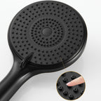 Round Shower Head Plastic Handheld Shower with Adjustable Spray Pattern