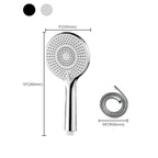 Round Shower Head Plastic Handheld Shower with Adjustable Spray Pattern