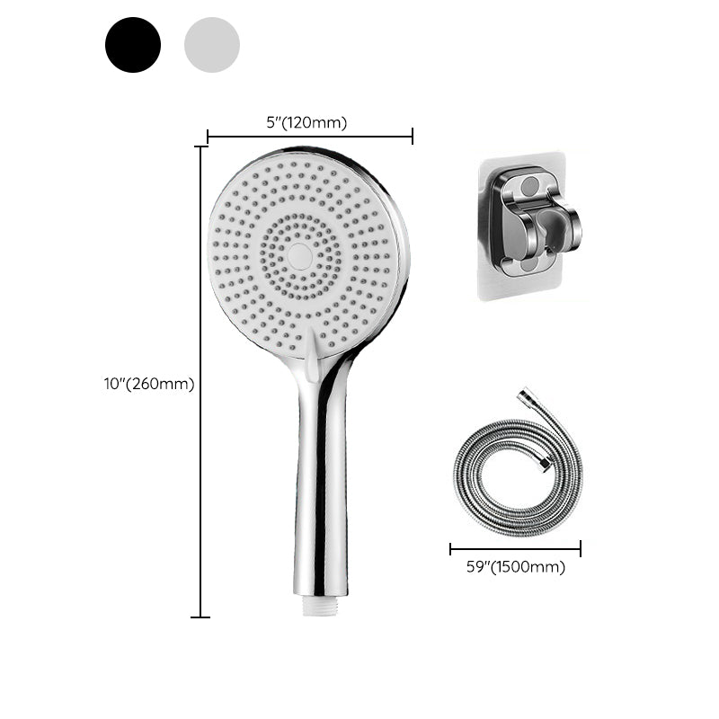 Round Shower Head Plastic Handheld Shower with Adjustable Spray Pattern