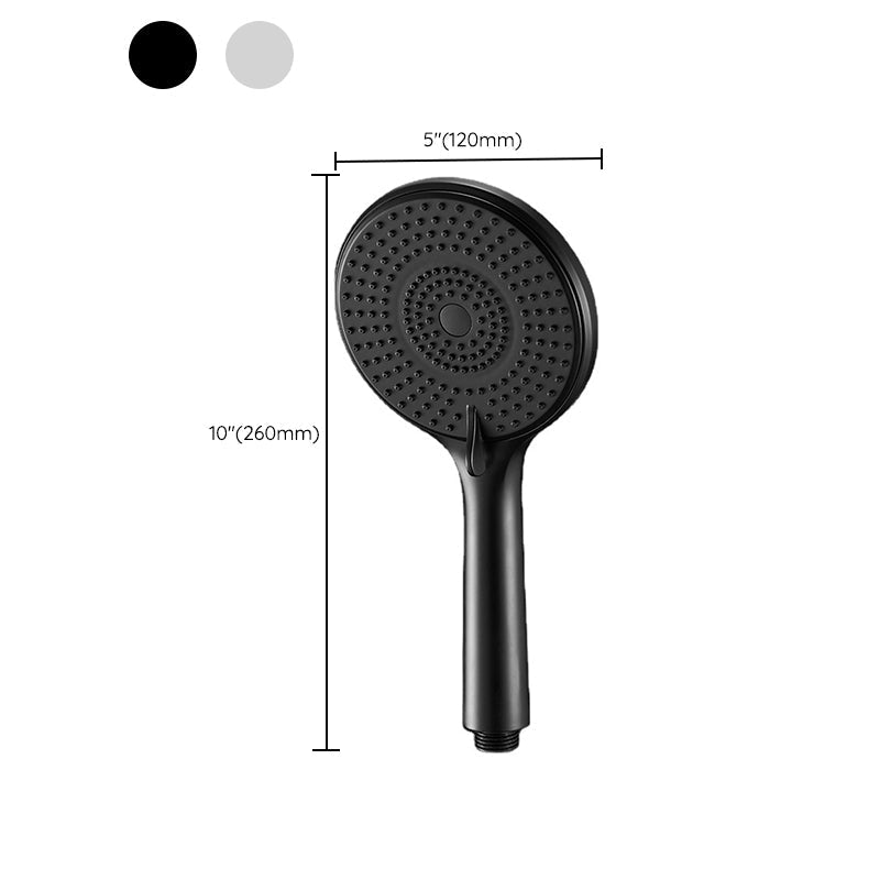 Round Shower Head Plastic Handheld Shower with Adjustable Spray Pattern