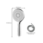 Round Shower Head Plastic Handheld Shower with Adjustable Spray Pattern