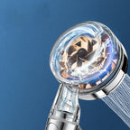 Contemporary Handheld Supercharged Showerhead Round Turbo Spray Head