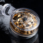 Contemporary Handheld Supercharged Showerhead Round Turbo Spray Head