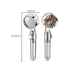 Contemporary Handheld Supercharged Showerhead Round Turbo Spray Head