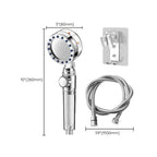 Contemporary Handheld Supercharged Showerhead Round Turbo Spray Head