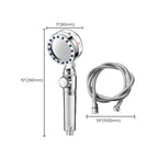 Contemporary Handheld Supercharged Showerhead Round Turbo Spray Head