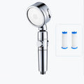 Modern Handheld Supercharged Showerhead Round 3 Setting Spray Head
