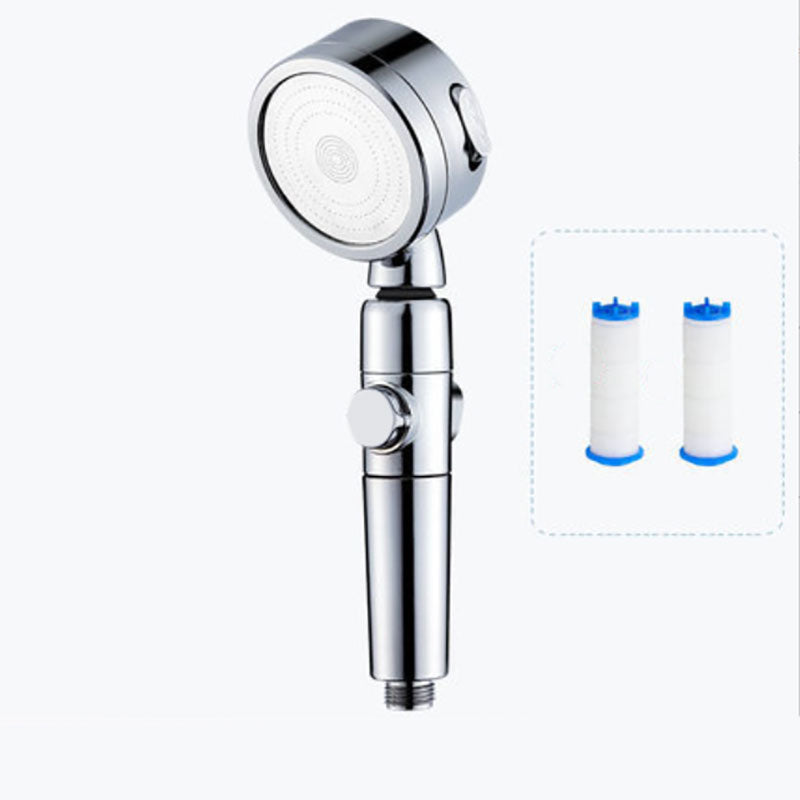 Modern Handheld Supercharged Showerhead Round 3 Setting Spray Head