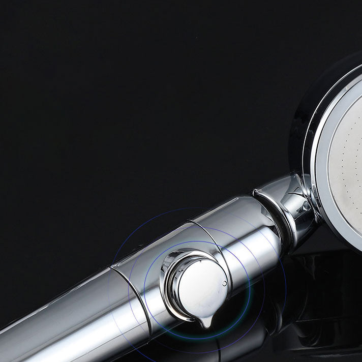 Modern Handheld Supercharged Showerhead Round 3 Setting Spray Head