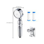 Modern Handheld Supercharged Showerhead Round 3 Setting Spray Head