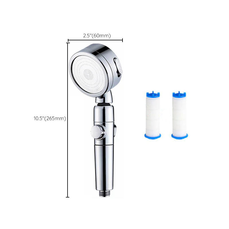 Modern Handheld Supercharged Showerhead Round 3 Setting Spray Head
