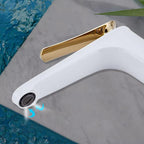 Light Luxury Sink Faucet 6.69" H Modern Brass Sink Faucet