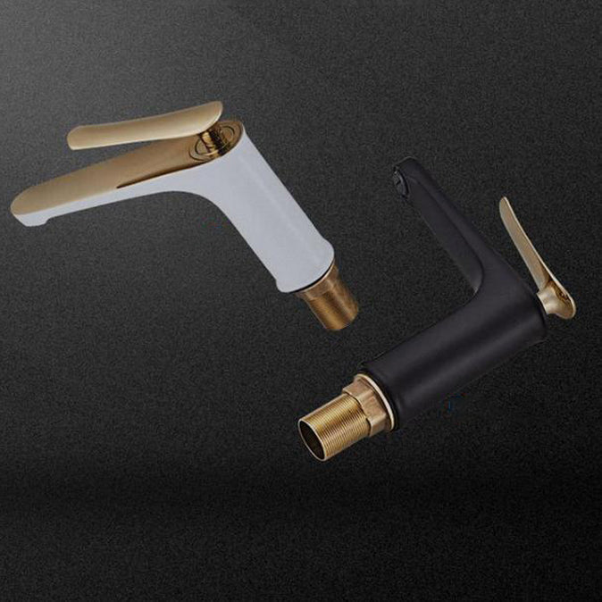 Light Luxury Sink Faucet 6.69" H Modern Brass Sink Faucet