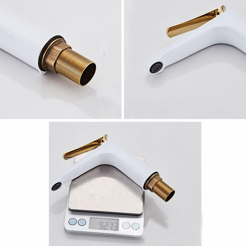 Light Luxury Sink Faucet 6.69" H Modern Brass Sink Faucet