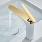Light Luxury Sink Faucet 6.69" H Modern Brass Sink Faucet