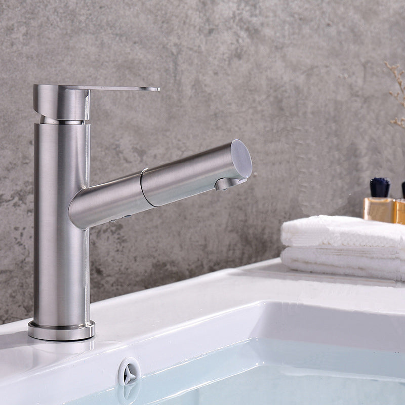 Pull-out Faucet Contemporary Single Lever Faucet with Swivel Spout