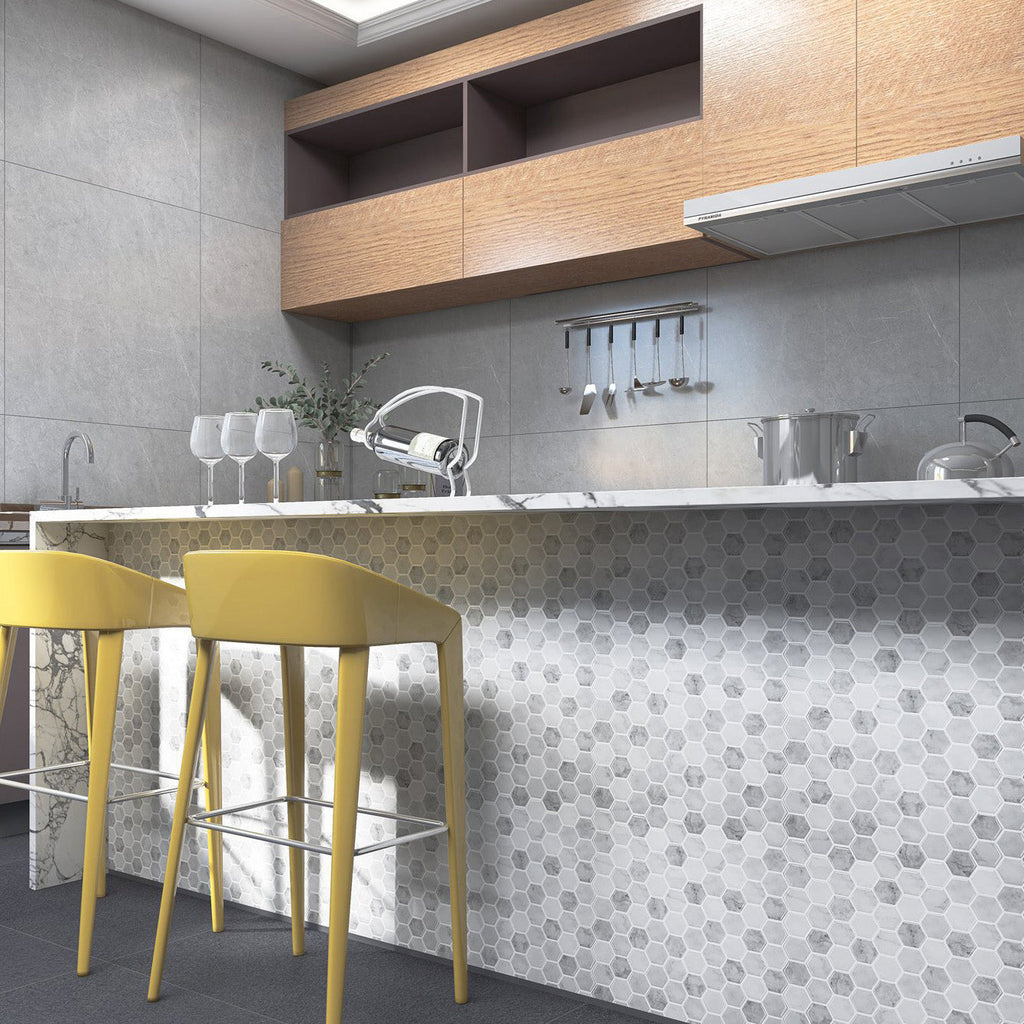 Mosaic tiles for peeling and sticking Modern style wallpaper with square shape