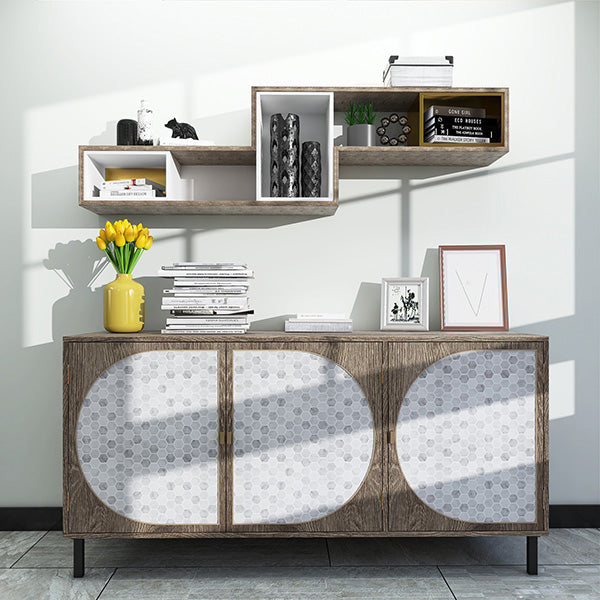 Mosaic tiles for peeling and sticking Modern style wallpaper with square shape