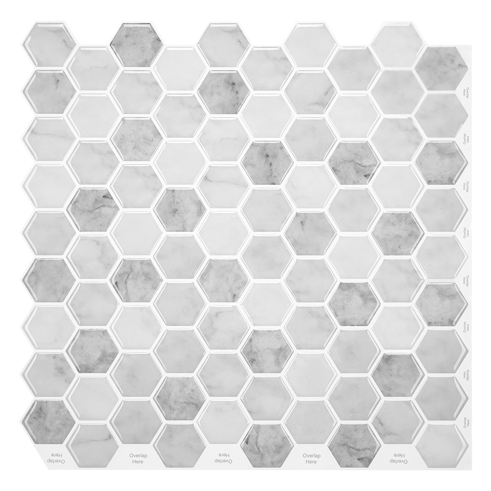 Mosaic tiles for peeling and sticking Modern style wallpaper with square shape
