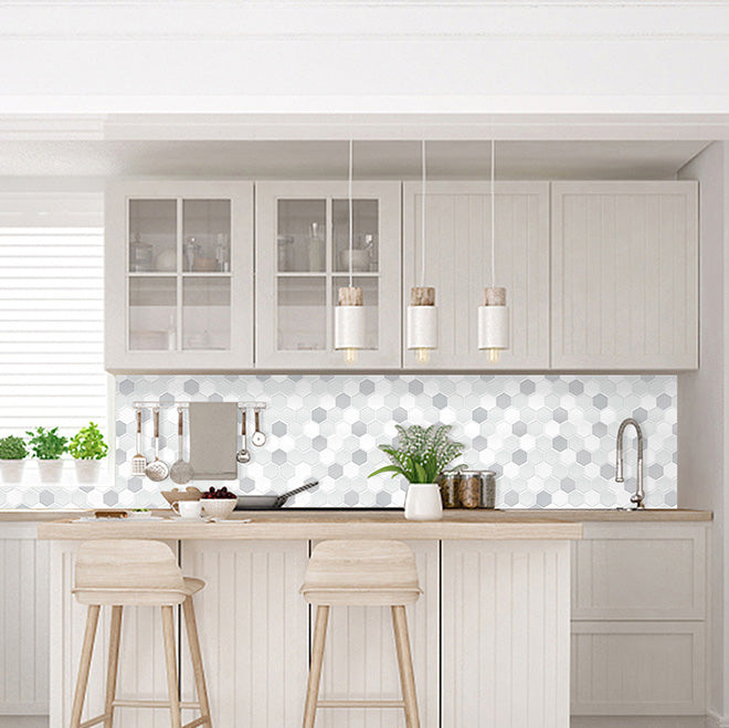 Mosaic tiles for peeling and sticking Modern style wallpaper with square shape