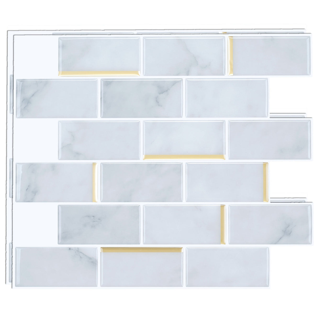 Mosaic tiles for peeling and sticking Modern style wallpaper with square shape