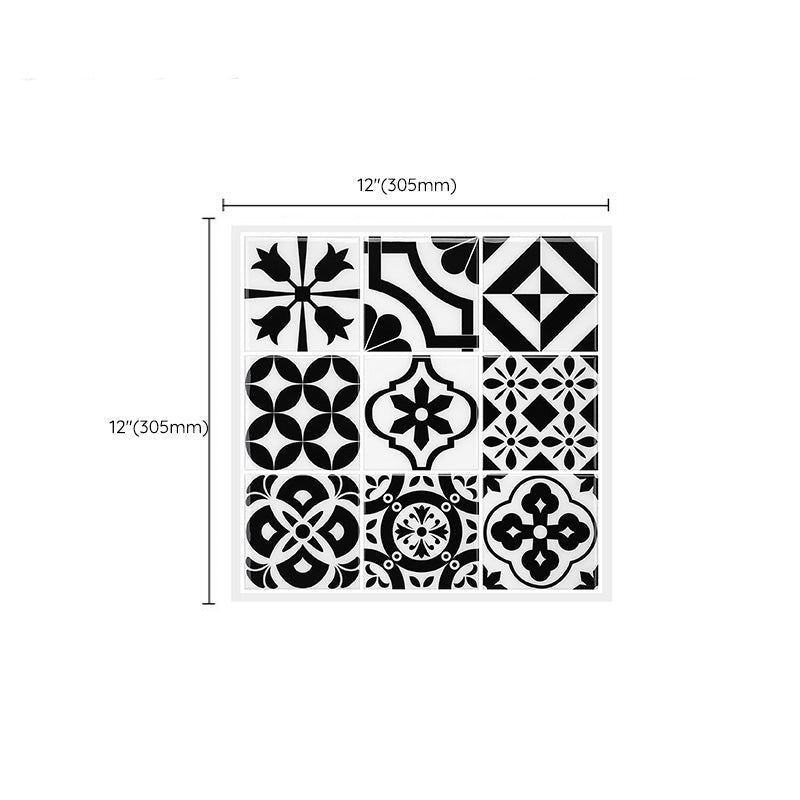 Mosaic tiles for peeling and sticking Modern style wallpaper with square shape