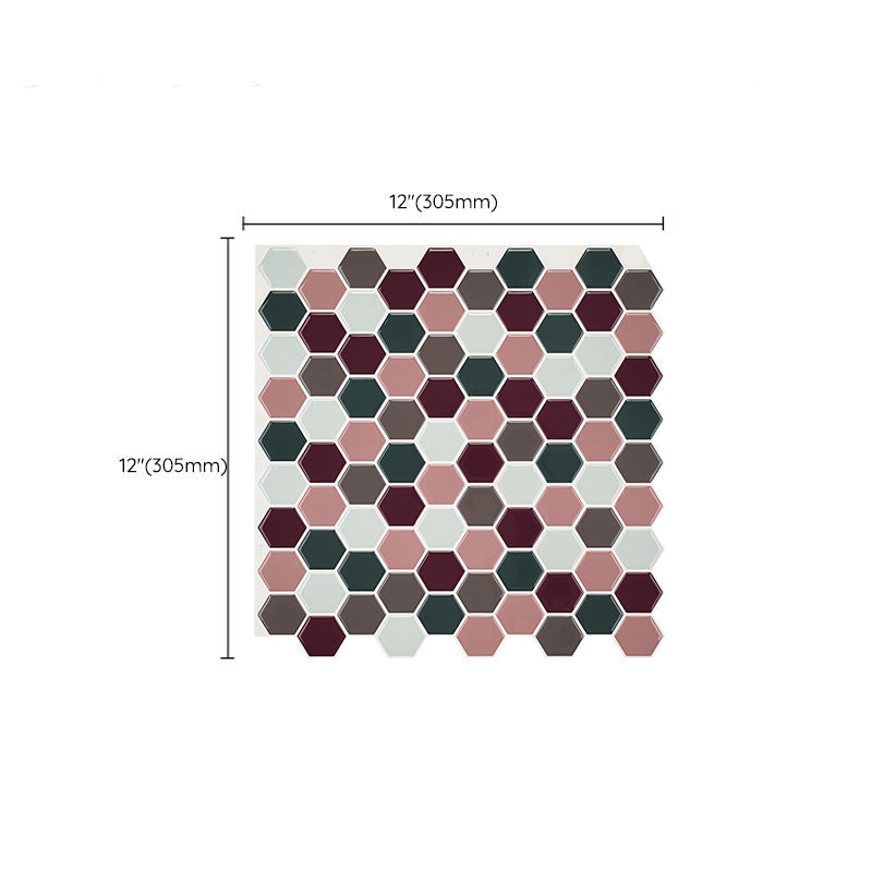 Mosaic tiles for peeling and sticking Modern style wallpaper with square shape