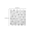 Mosaic tiles for peeling and sticking Modern style wallpaper with square shape