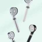 Showerhead 3-Stage Modern Round Plastic Water Filtration Hand Shower