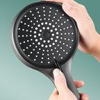 Plastic Hand Shower Round Handheld Showerhead with Self-Cleaning