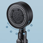 Contemporary Hand Shower Plastic Round Hand Shower with Self-Cleaning