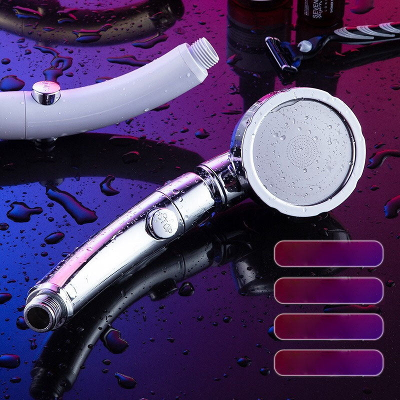 Contemporary Shower Combination Hand Shower Plastic Wall Mount Round Shower Head Combination