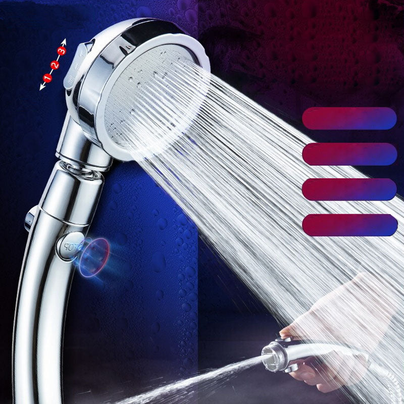 Contemporary Shower Combination Hand Shower Plastic Wall Mount Round Shower Head Combination