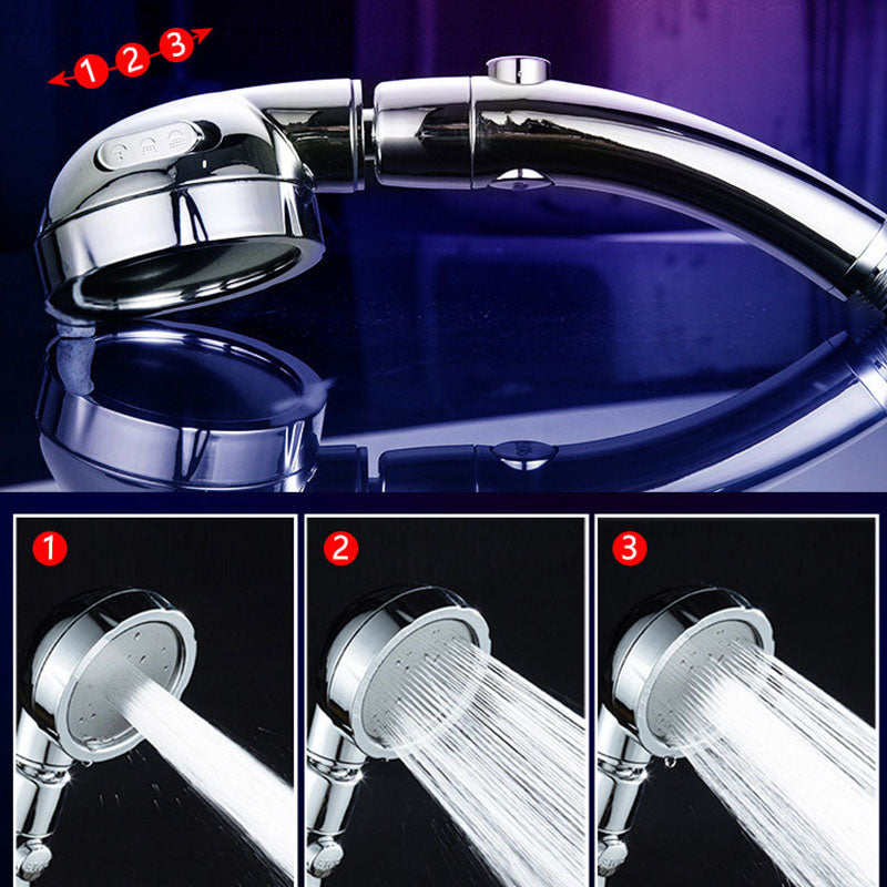 Contemporary Shower Combination Hand Shower Plastic Wall Mount Round Shower Head Combination