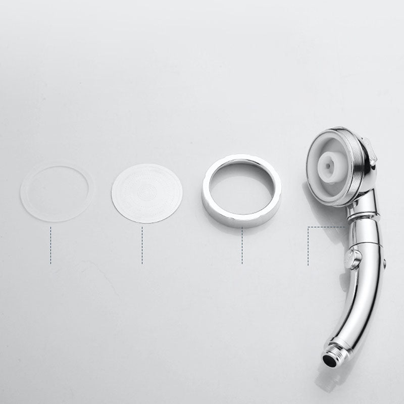 Contemporary Shower Combination Hand Shower Plastic Wall Mount Round Shower Head Combination