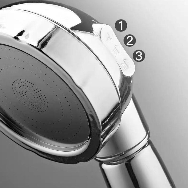 Contemporary Shower Combination Hand Shower Plastic Wall Mount Round Shower Head Combination