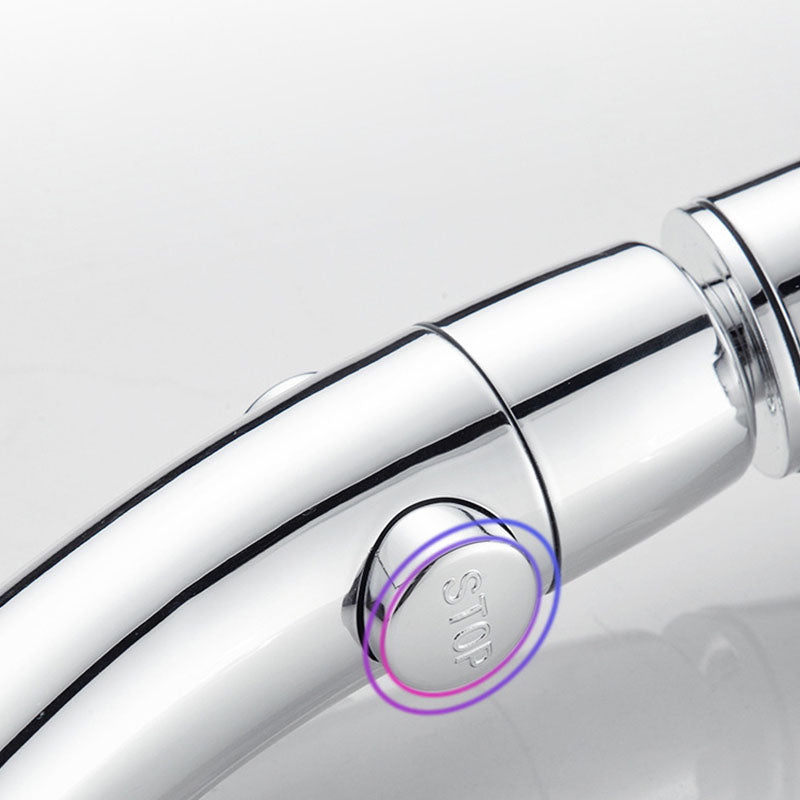 Contemporary Shower Combination Hand Shower Plastic Wall Mount Round Shower Head Combination